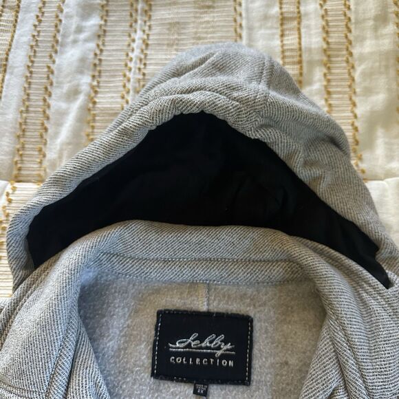 Sebby Collection Women’s Plus Black/White Print Hooded Button Down Jacket 2X - Picture 8 of 11